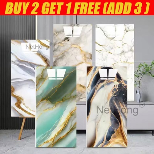Packs self adhesive marble - 10, self-adhesive