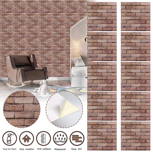 10x stone brick effect pvc - stone,