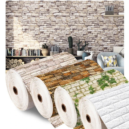 Foam brick wall - wall, panels