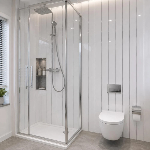 Gloss white bathroom ceiling - gloss,