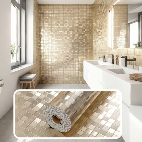 Thick champagne mosaic - 3d,