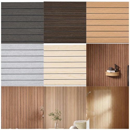 Slat panelling wallpaper - panelling, 3d