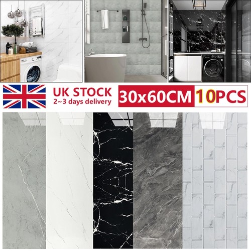 10x self adhesive - tiles, marble